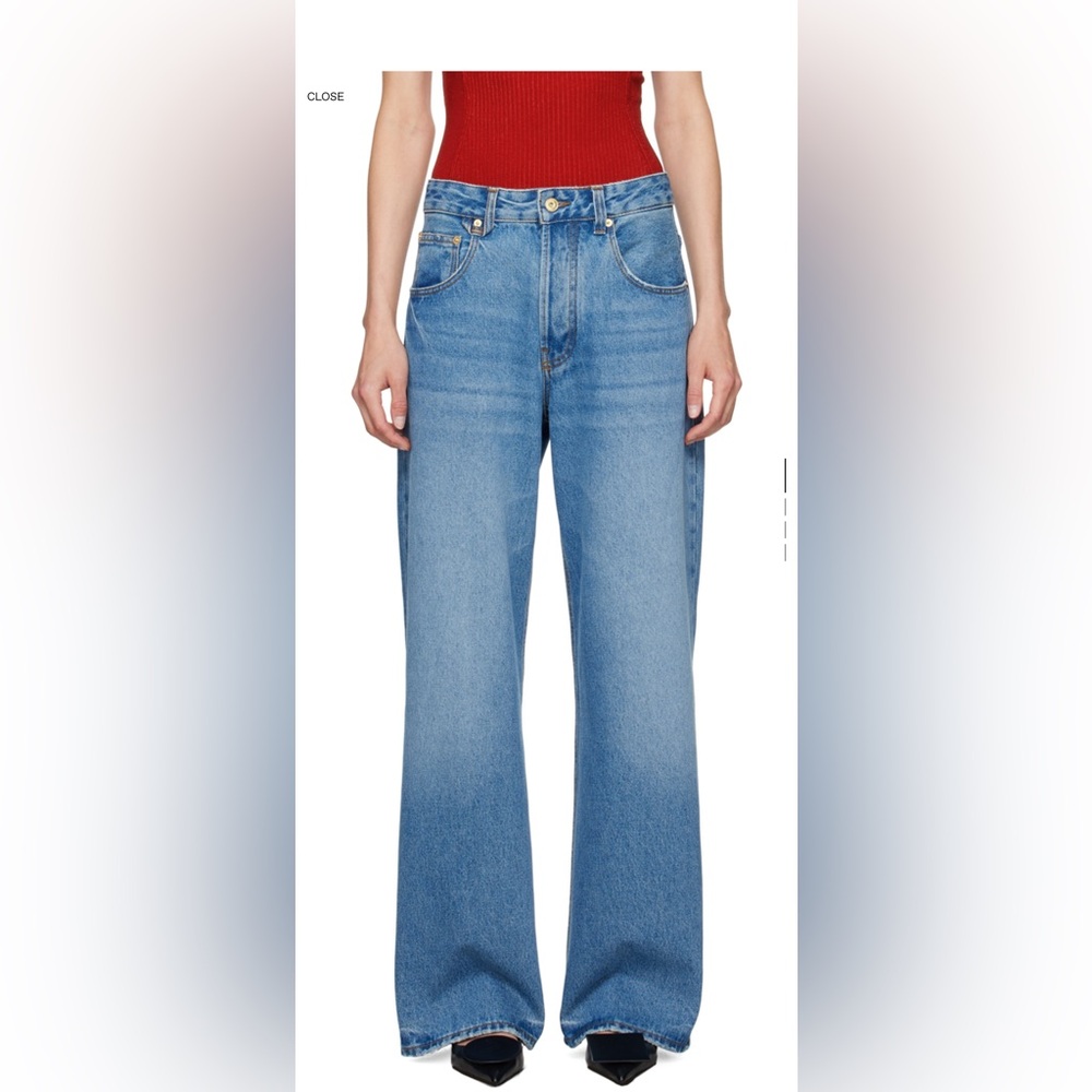 Jacquemus Relaxed Fit Blue Jeans